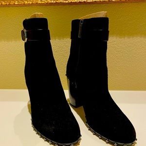 Michael Kors black suede ankle boots